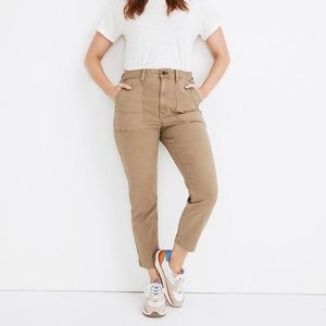 Madewell Curvy Stovepipe Fatigue Pants - Size 28